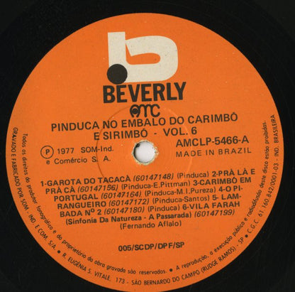 Pinduca / No Embalo Do Carimbó E Sirimbó Vol. 6 (AMCLP 5466)