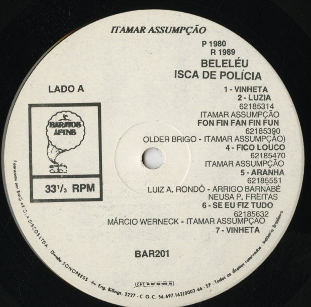 Itamar Assumpcao E Banda Isca De Policia / Beleleu (BAR201)