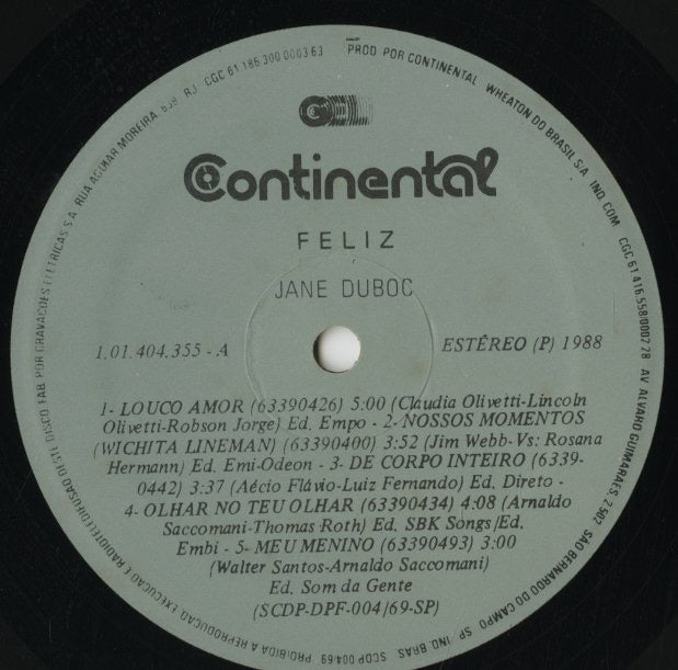 Jane Duboc / Feliz (1.01.404.355)