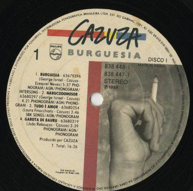 Cazuza / カズーザ / Burguesia (838 447-1)
