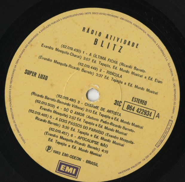Blitz / Radio Atividade (31C 064 422934)