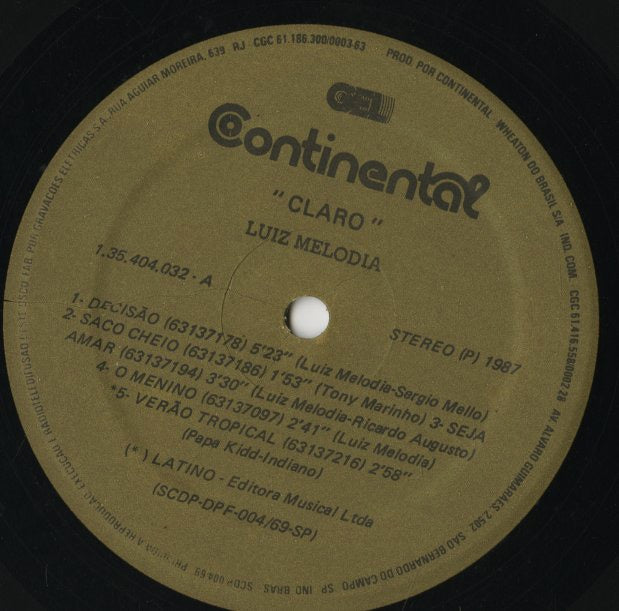 Luiz Melodia / Claro (1.35.404.032)
