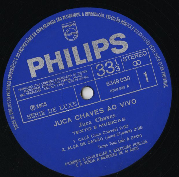 Juca Chaves / Ao Vivo (6349 030)