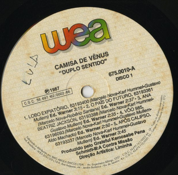 Camisa De Venus / Duplo Sentido -2LP (675.0010)