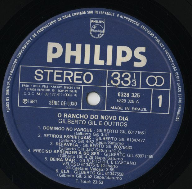 Gilberto Gil / ジルベルト・ジル / O Cordao Da Liberdade (6328 325)