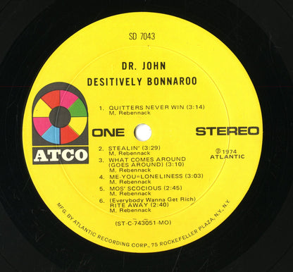 Dr. John - Desitively Bonnaroo (SD 7043) LP 1974 US ATCO｜中古LP