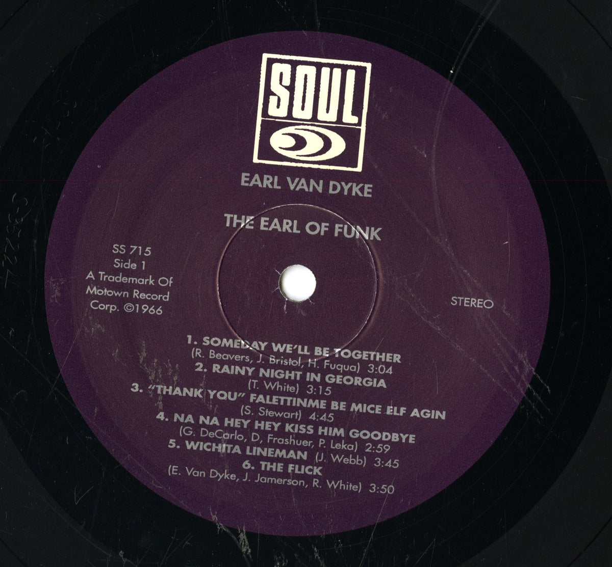 Earl Van Dyke / アール・ヴァン・ダイク / The Earl Of Funk(SS 715)