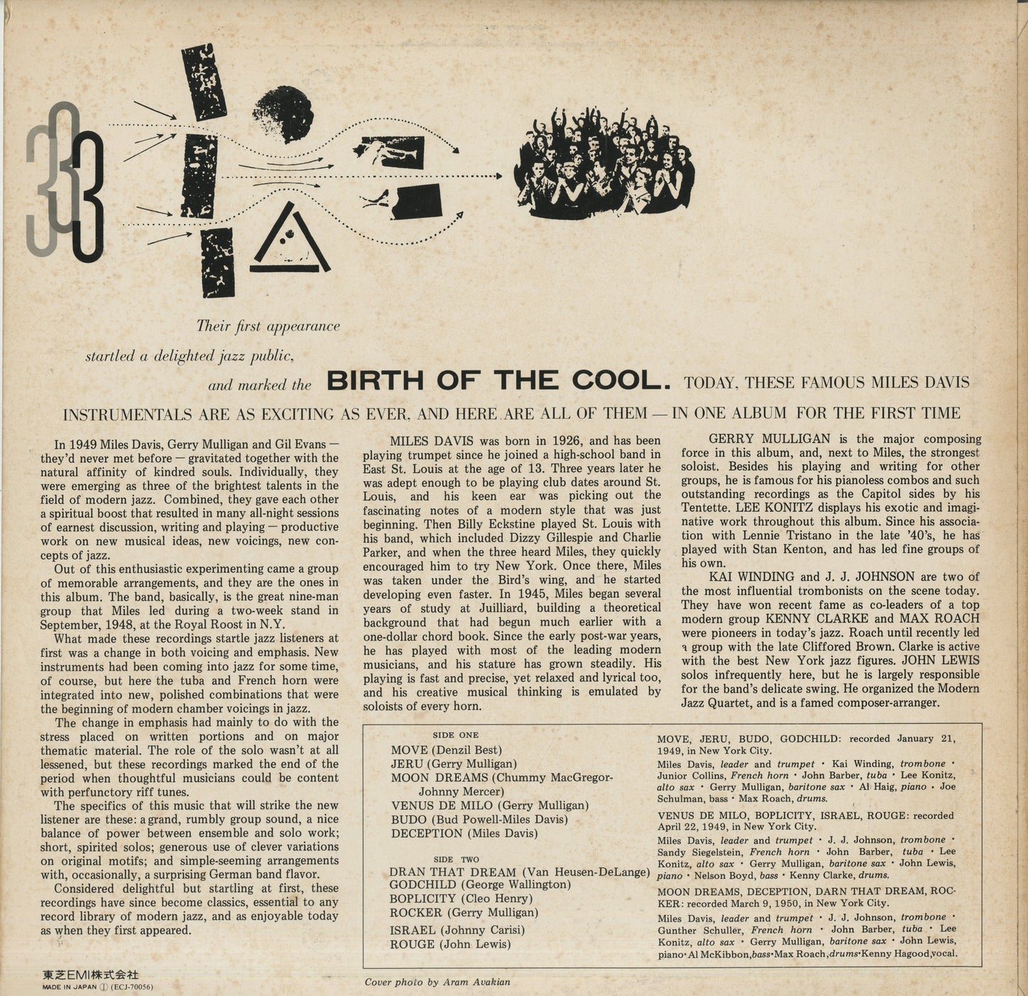 Miles Davis / マイルス・デイヴィス / Birth Of The Cool (ECJ-70056)
