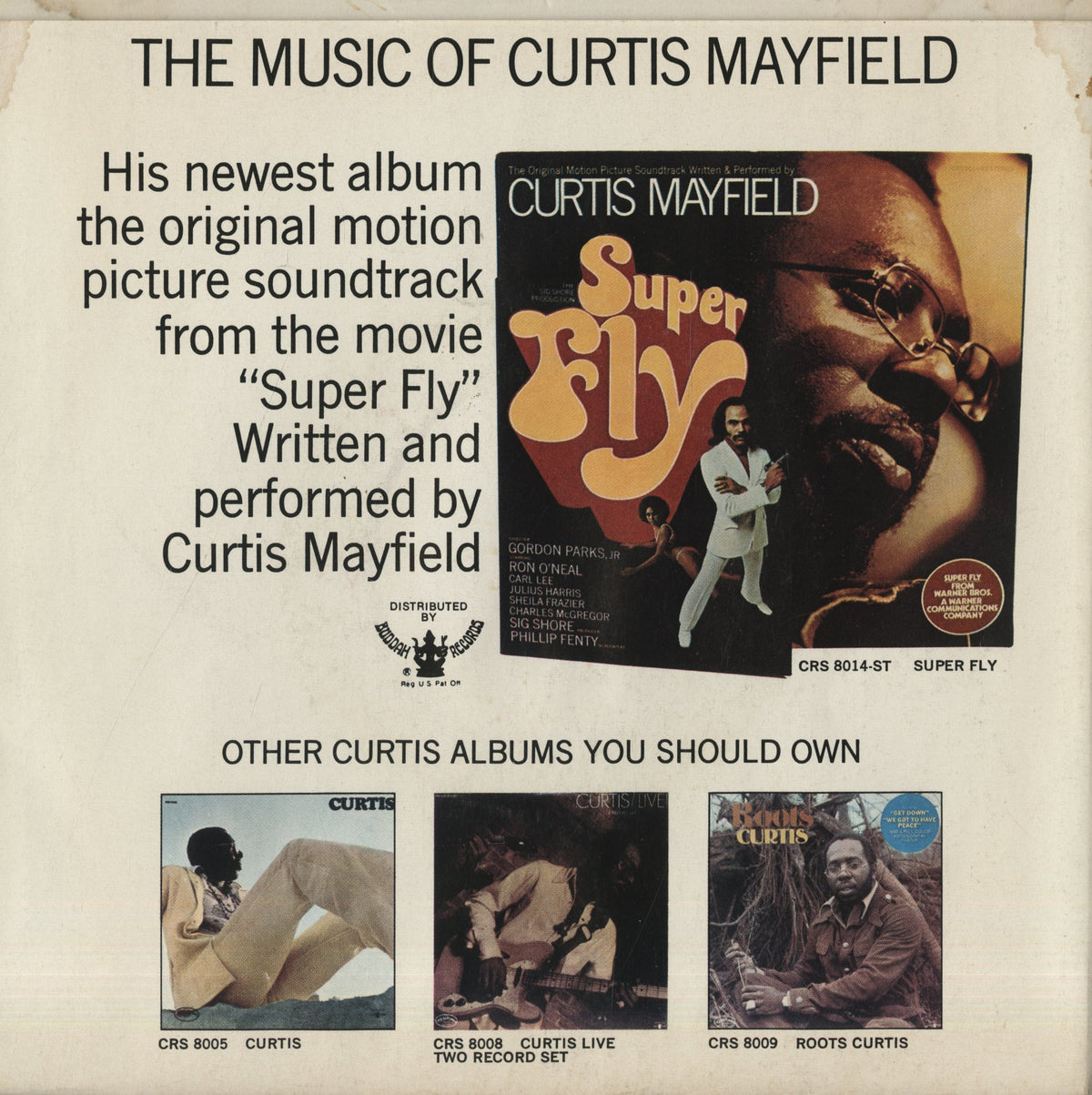 Curtis Mayfield / カーティス・メイフィールド / Superfly -7 (CR1978)