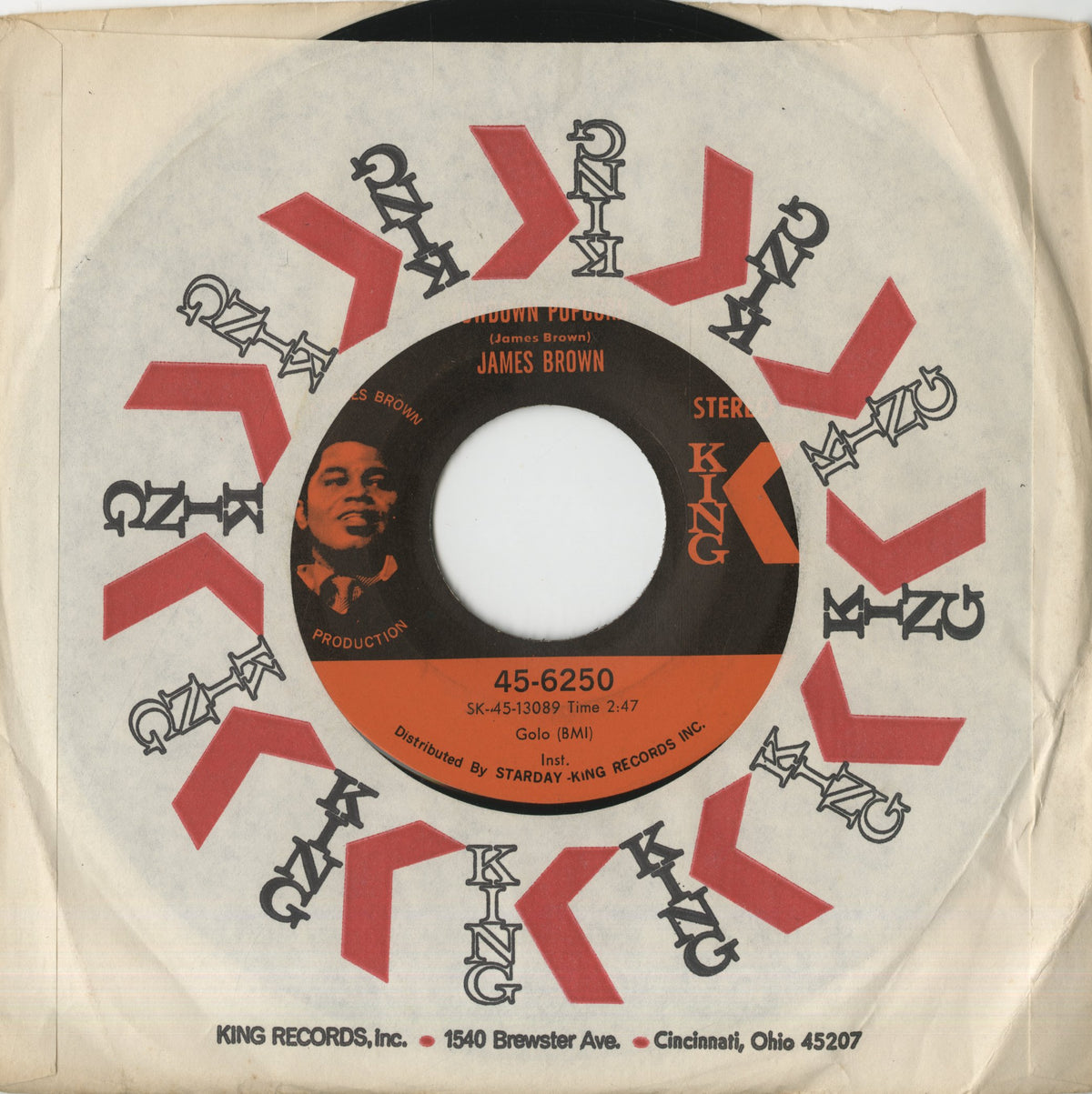 James Brown / ジェイムス・ブラウン / Lowdown Popcorn / Top Of The Stack -7 (45-6250)