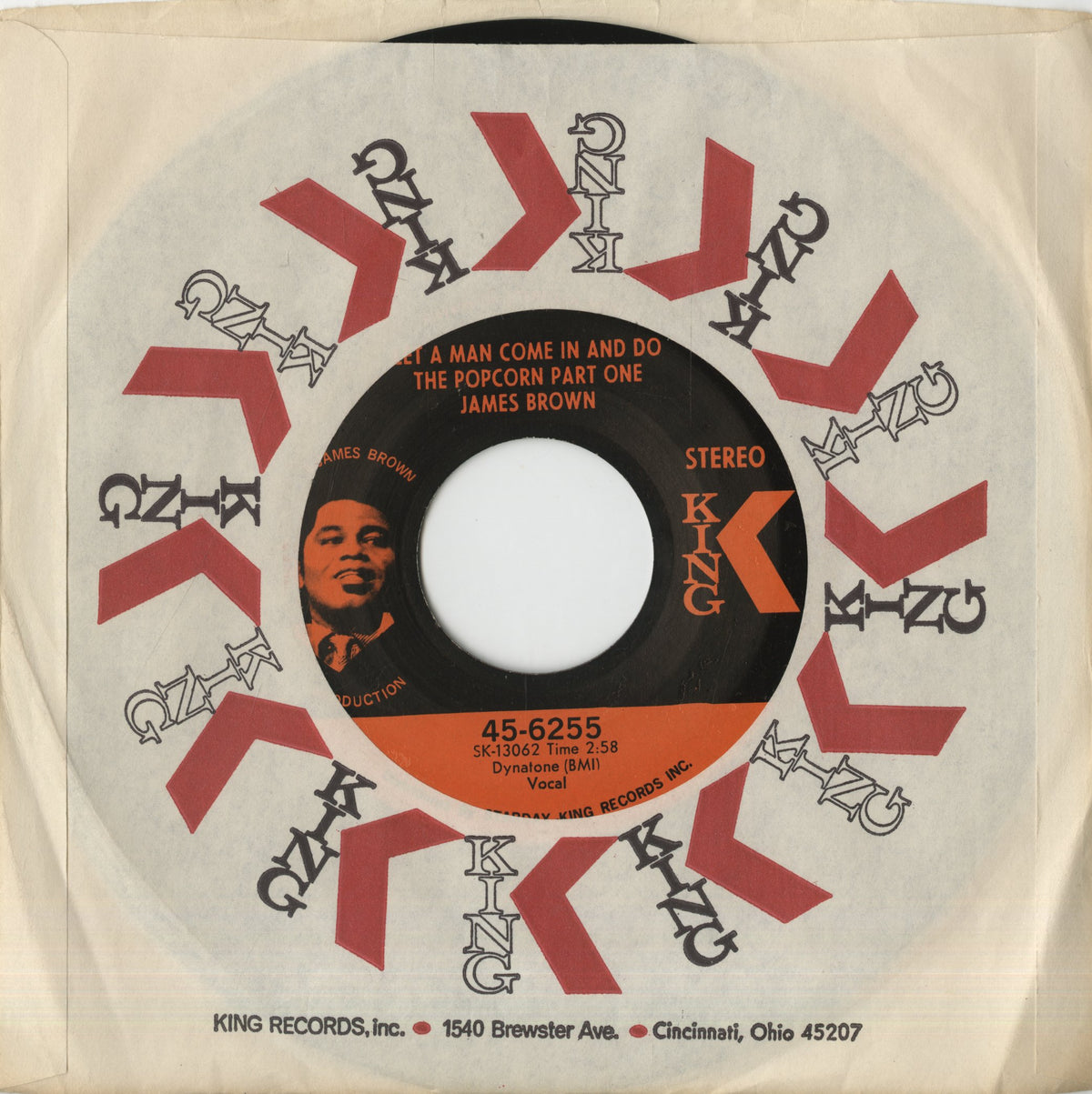 James Brown / ジェイムス・ブラウン / Let A Man Come In And Do The Popcorn / Sometime -7 (45-6255)