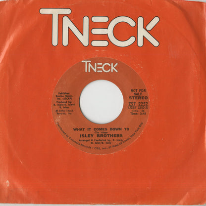 The Isley Brothers / アイズレー・ブラザーズ / What It Comes Down To -7 (ZS7 2252)