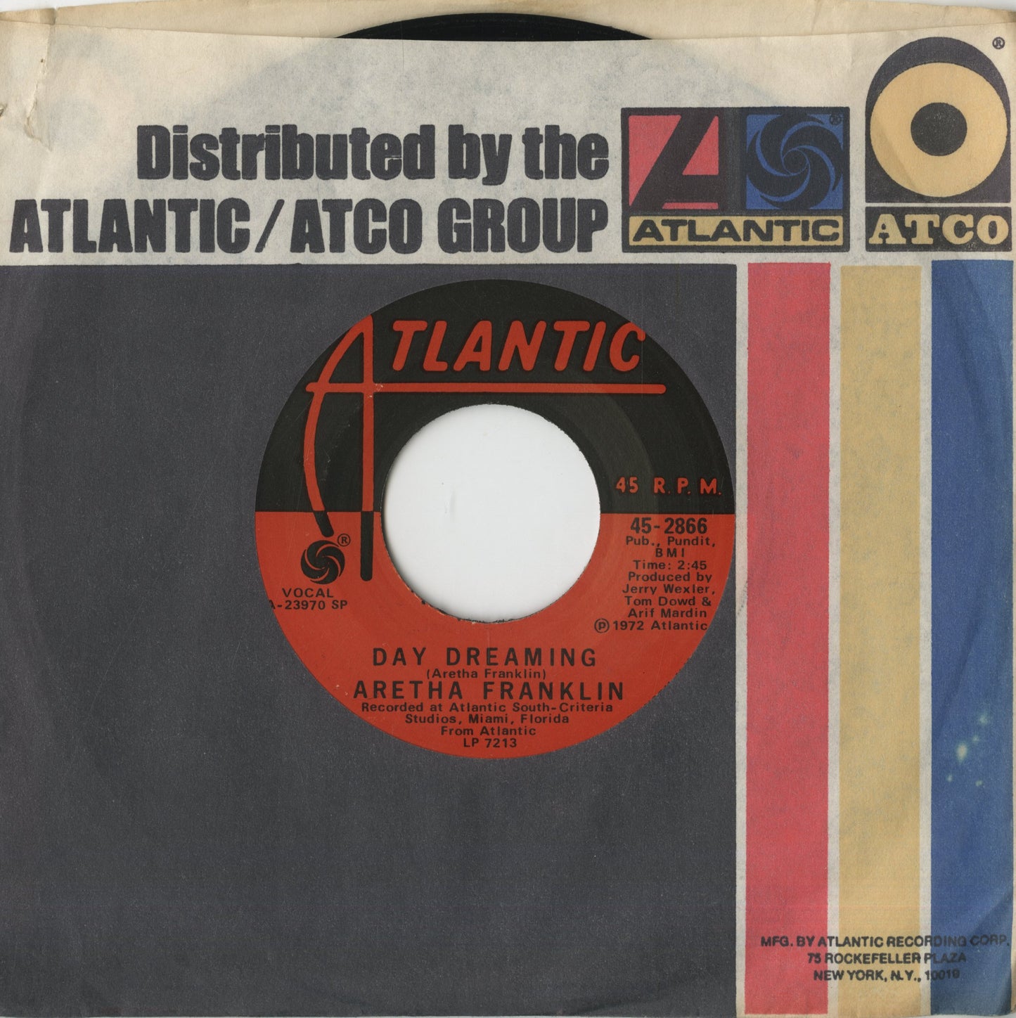 Aretha Franklin / アレサ・フランクリン / Day Dreaming / I've Been Loving You Too Long -7 (45-2866)