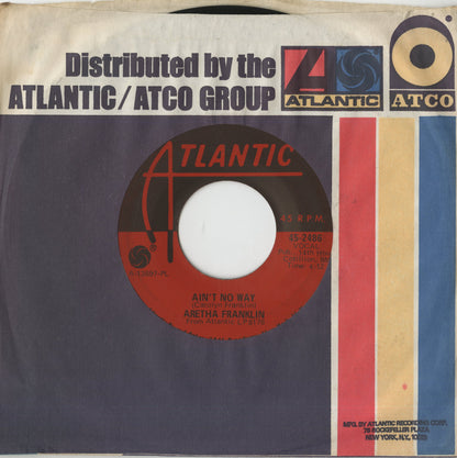 Aretha Franklin – (Sweet Sweet Baby) Since You've Been Gone / Ain't No Way -7 (45-2486) 7inch 1968 US Atlantic | 中古7inch