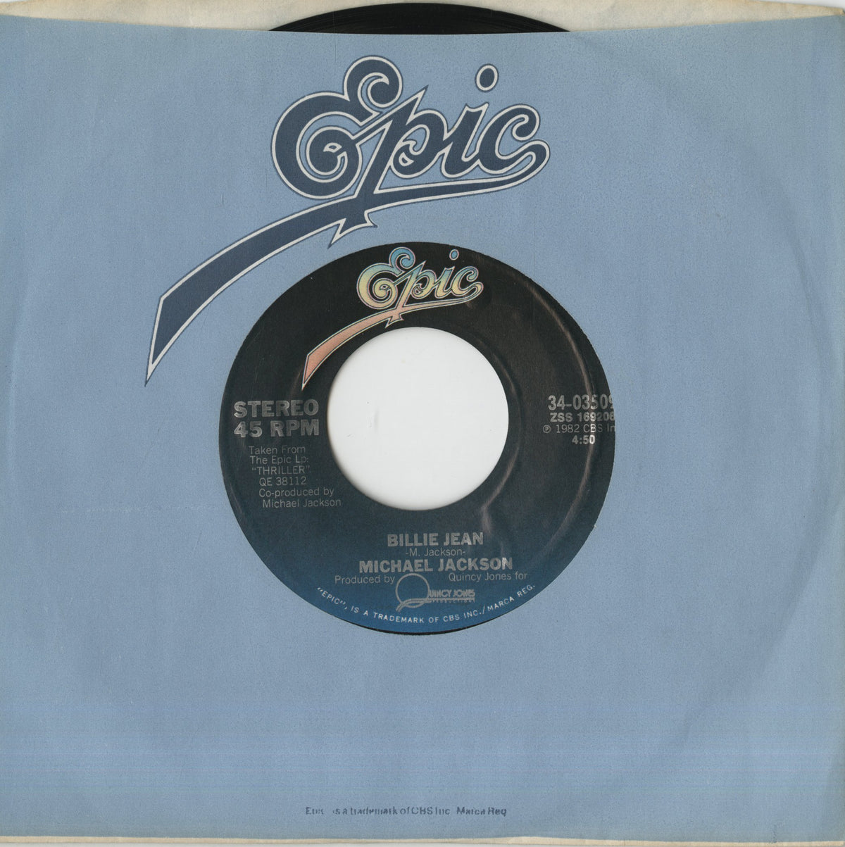Michael Jackson / マイケル・ジャクソン / Billie Jean -7 (34-03509)