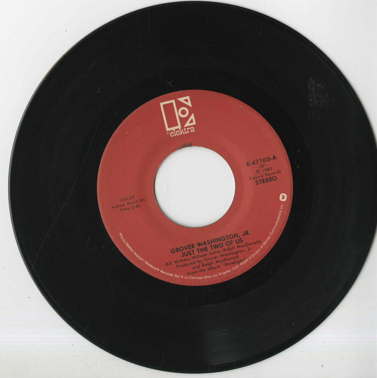 Grover Washington Jr. / グローヴァー・ワシントン・ジュニア / Just The Two Of Us / Make Me A Memory -7 (E-47103)
