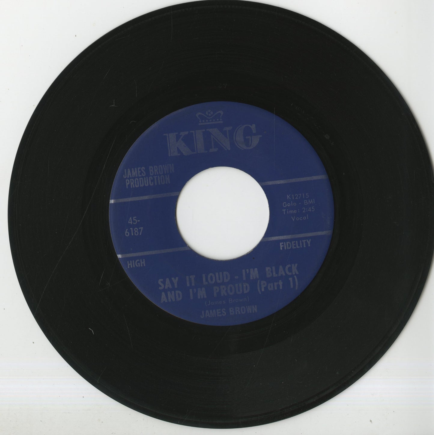 James Brown / ジェイムス・ブラウン / Say It Loud I'm Black And I'm Proud (Part1&2) -7 (45-6187)
