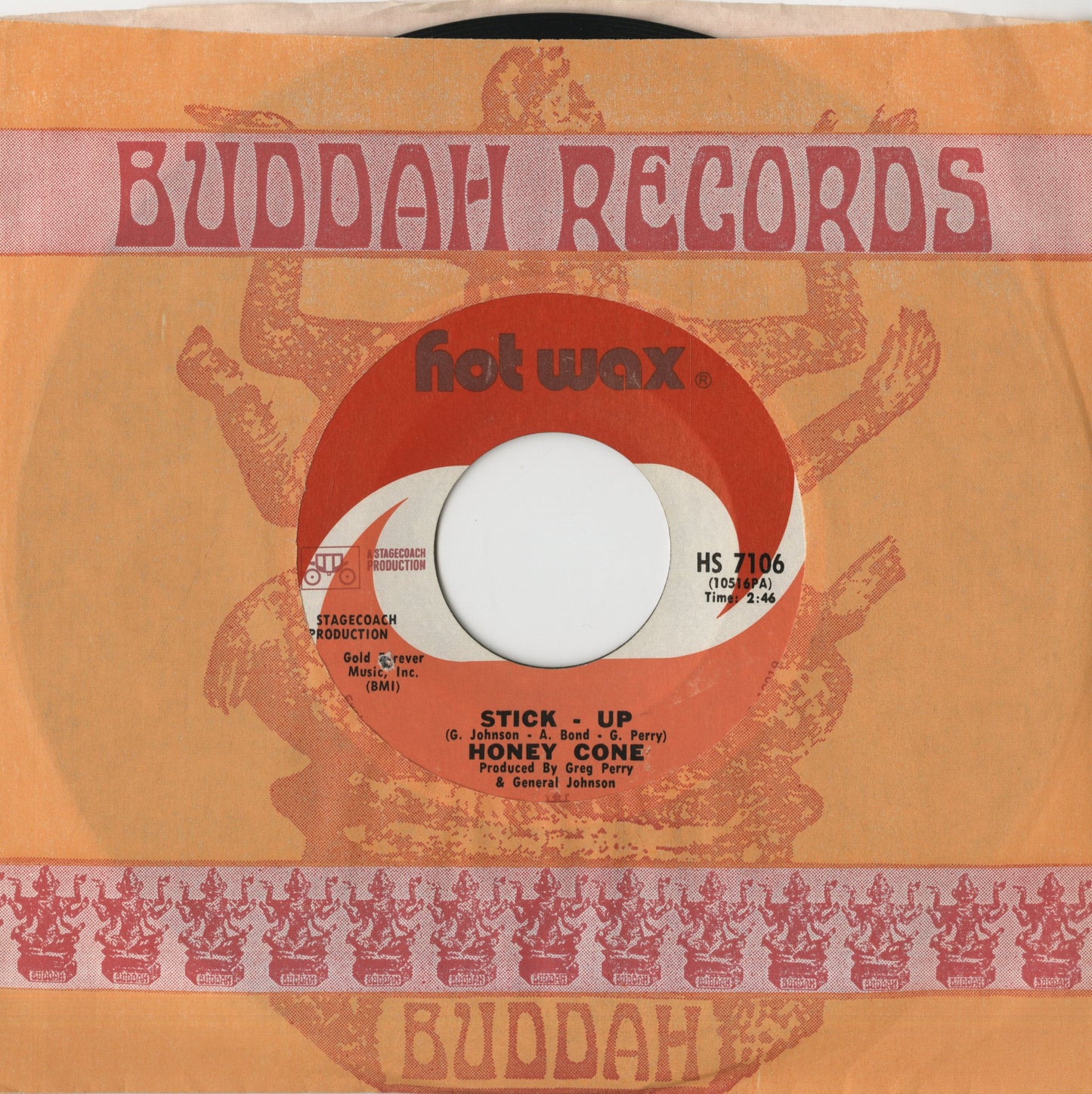 Honey Cone - Stick Up / V.I.P. (HS 7106) 1971 US Hot Wax｜中古7inch　ハニーコーン
