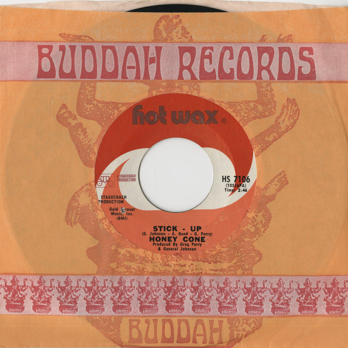 Honey Cone - Stick Up / V.I.P. (HS 7106) 1971 US Hot Wax｜中古7inch　ハニーコーン