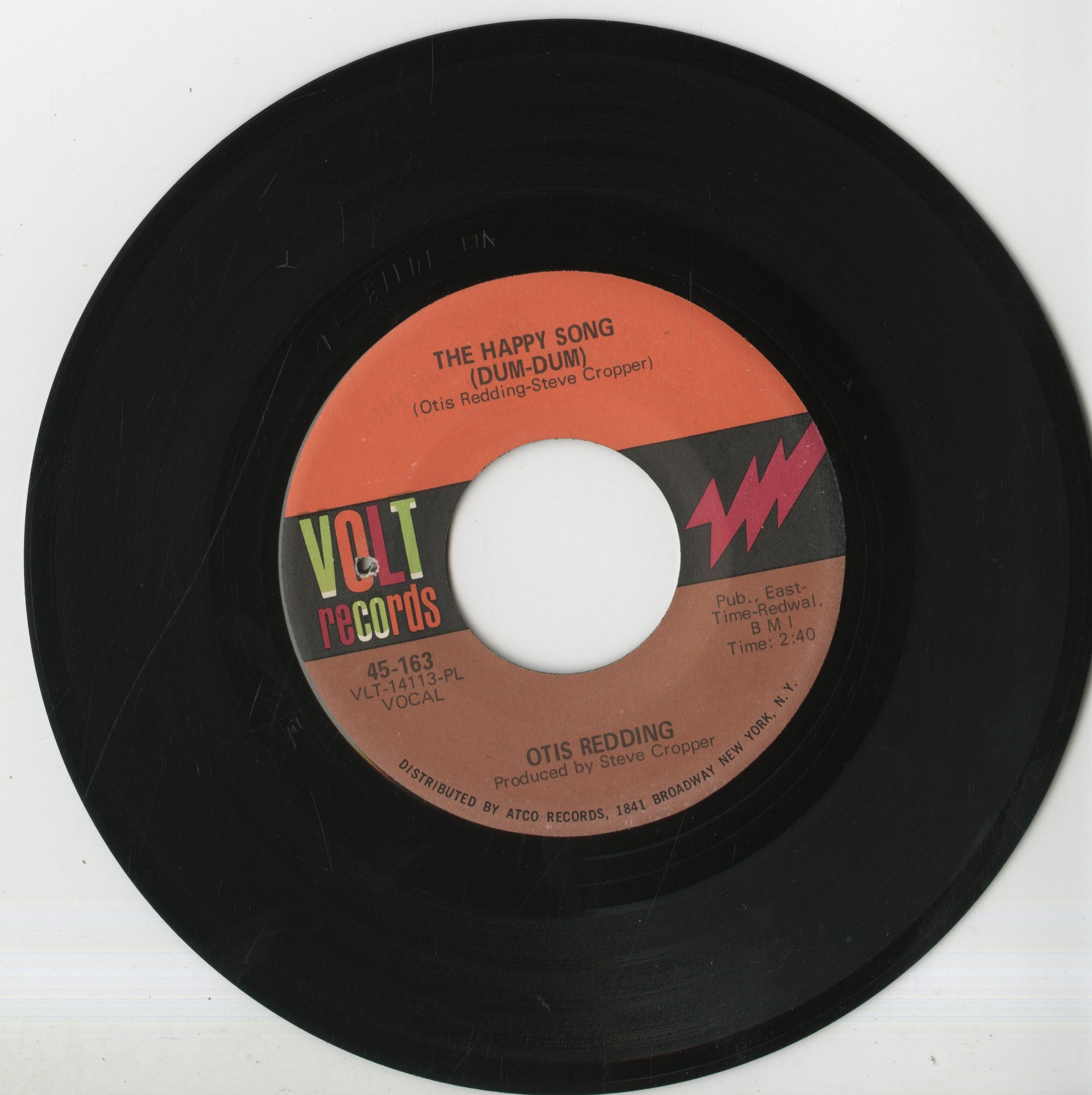 Otis Redding - The Happy Song (Dum Dum) (45-163) 1968 US Volt｜中古7inch オーティス・レディング