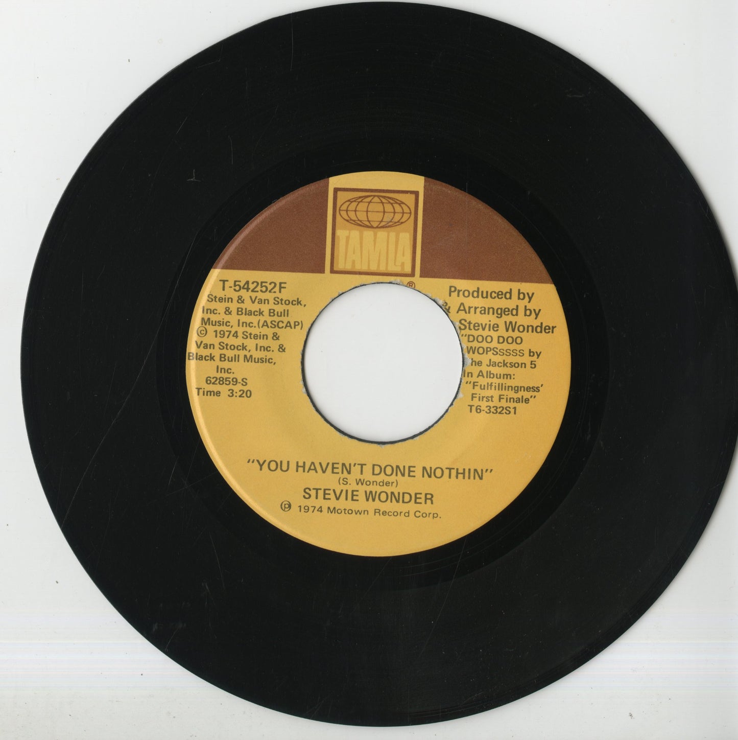 Steview Wonder - You Haven't Done Nothing / Big Brother (T 54252F) 1974 US Tamla｜中古7inch