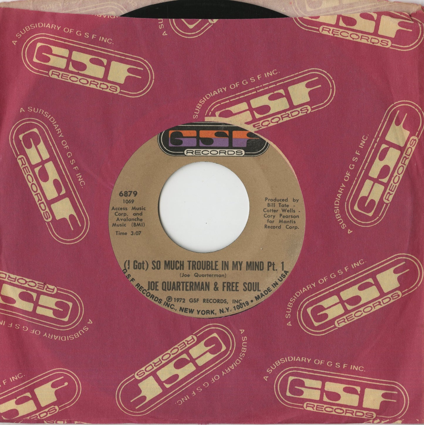 Joe Quarterman and Free Soul / ジョー・クォーターマン＆フリー・ソウル / (I Got) So Much Trouble In My Mind (part1&2) -7 (6879)