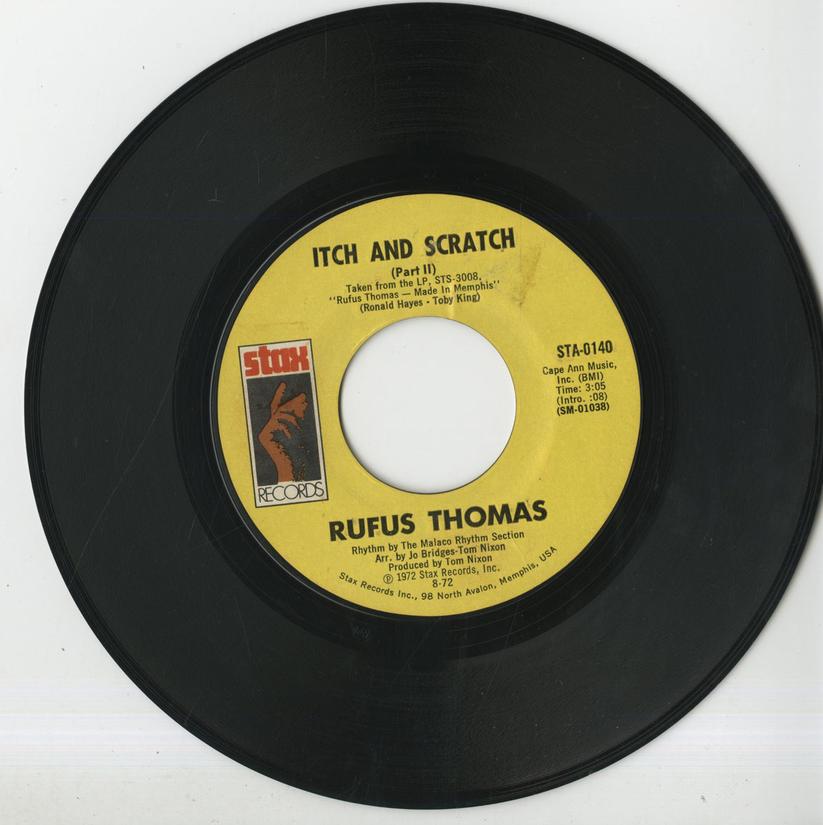 Rufus Thomas / ルーファス・トーマス / Itch And Scratch -7 (STA-0140)