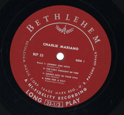 Charlie Mariano / チャーリー・マリアーノ / Charlie Mariano (BCP-25)