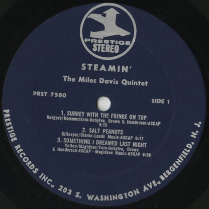 Miles Davis / マイルス・デイヴィス / Steamin' (PRST 7580)