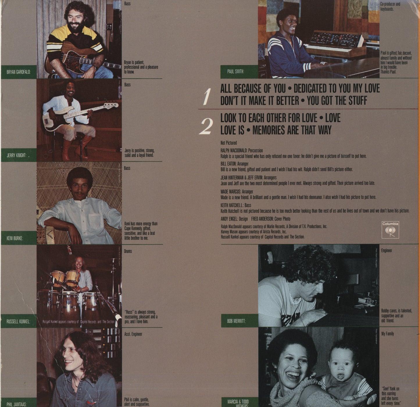 Bill Withers / ビル・ウィザース / 'Bout Love (JC 35596)