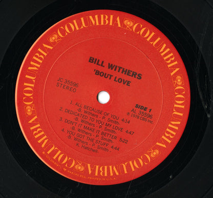 Bill Withers / ビル・ウィザース / 'Bout Love (JC 35596)