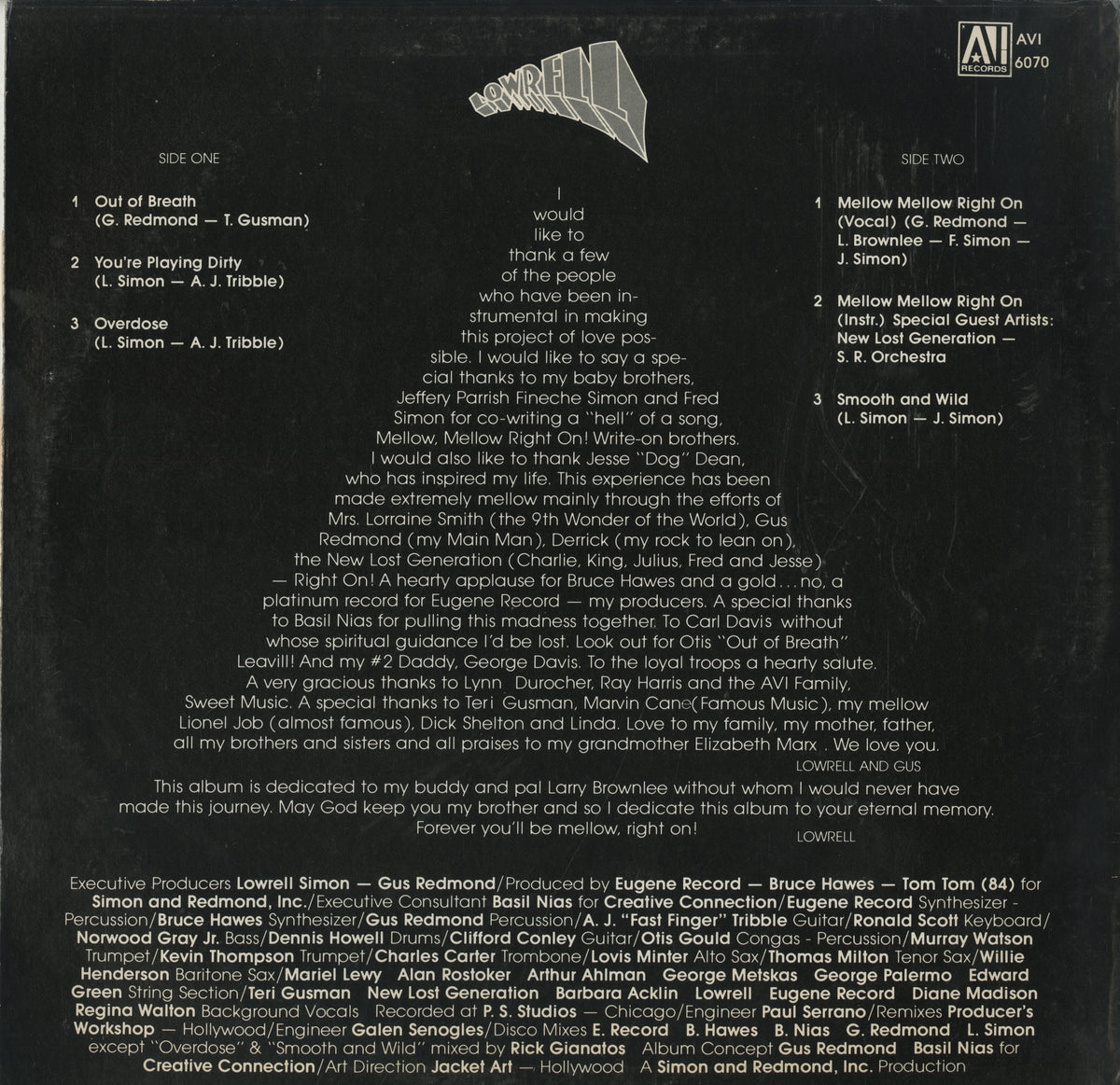 Lowrell / ローレル (1979) (AVI-6070)