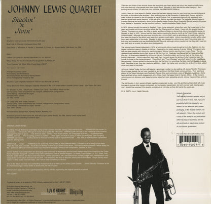 Johnny Lewis Quartet - Shuckin' 'N Jivin' (LHLP029) 1998 US Luv N' Haight｜中古LP