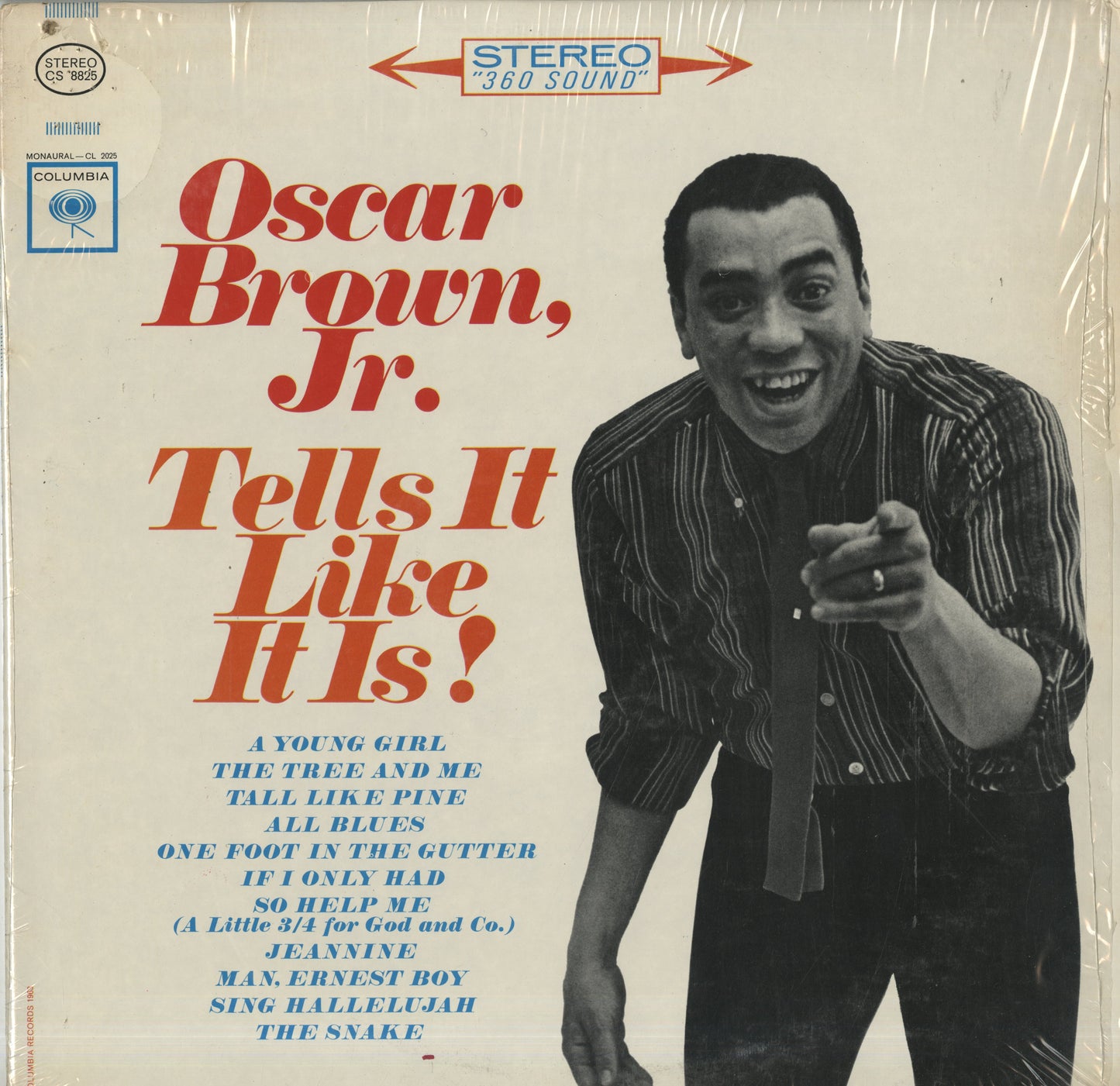 Oscar Brown Jr. / オスカー・ブラウン・ジュニア / Tells It Like It Is! (CS 8825)