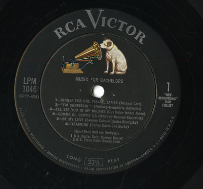 Henri Rene And His Orchestra / アンリ・レネ / Music For Bachelors(LPM-1046)