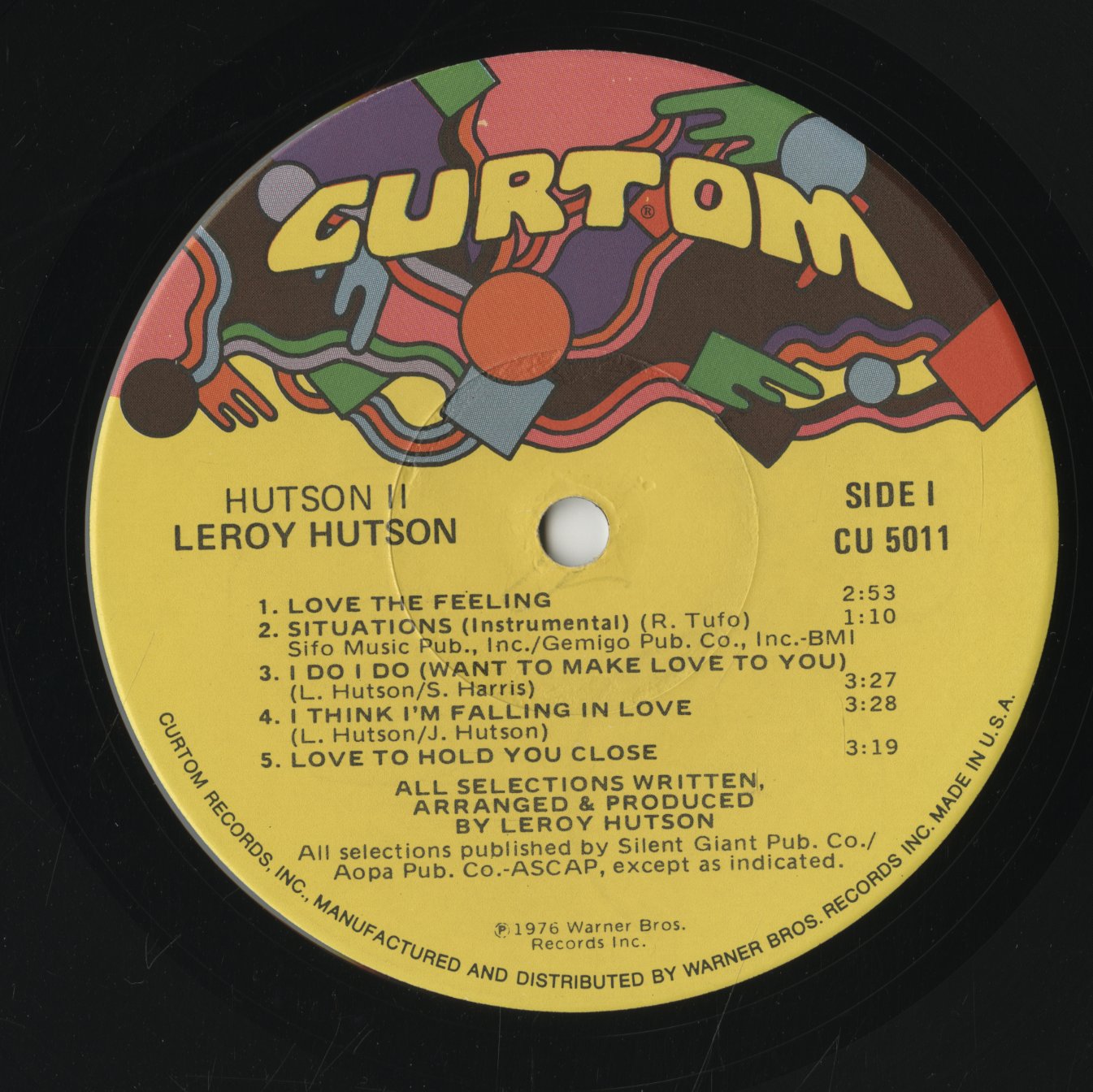 Leroy Hutson / リロイ・ハトソン / Hutson II (CU 5011)