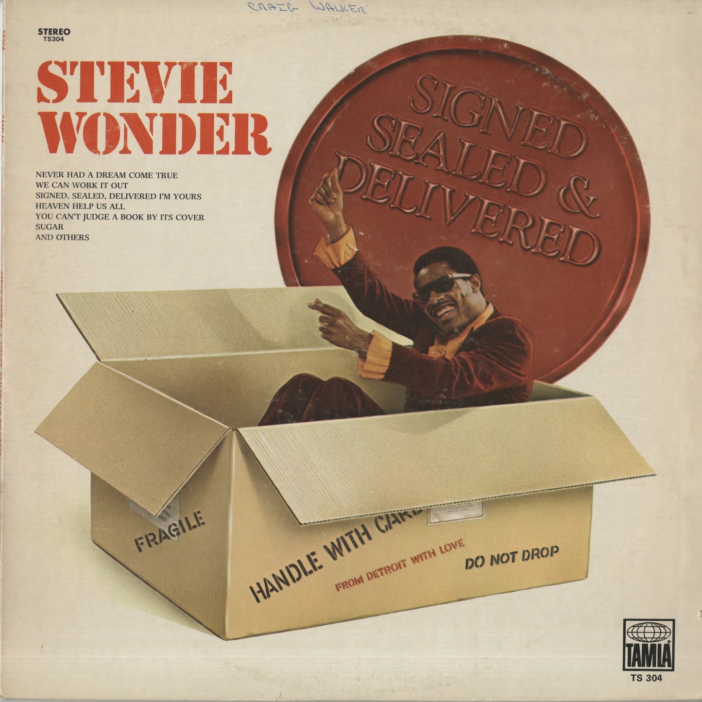 Stevie Wonder / スティーヴィー・ワンダー / Signed Sealed & Delivered (T 304)