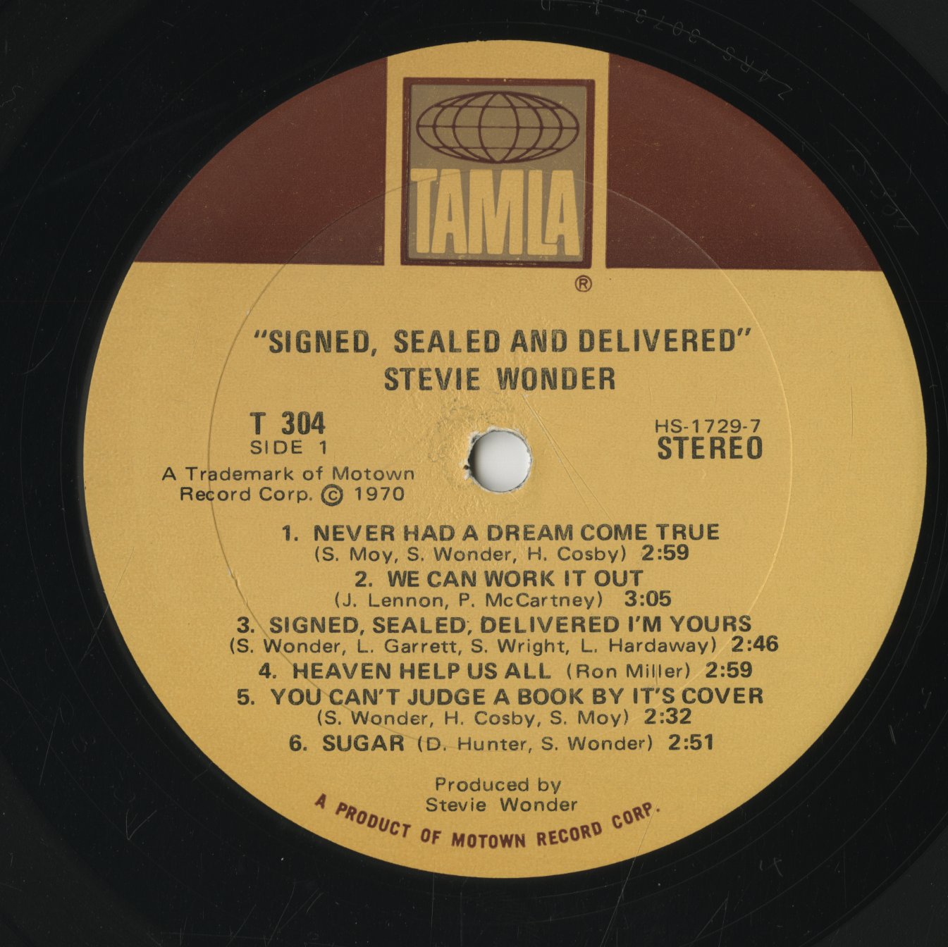 Stevie Wonder / スティーヴィー・ワンダー / Signed Sealed & Delivered (T 304)