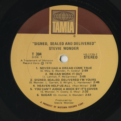 Stevie Wonder / スティーヴィー・ワンダー / Signed Sealed & Delivered (T 304)