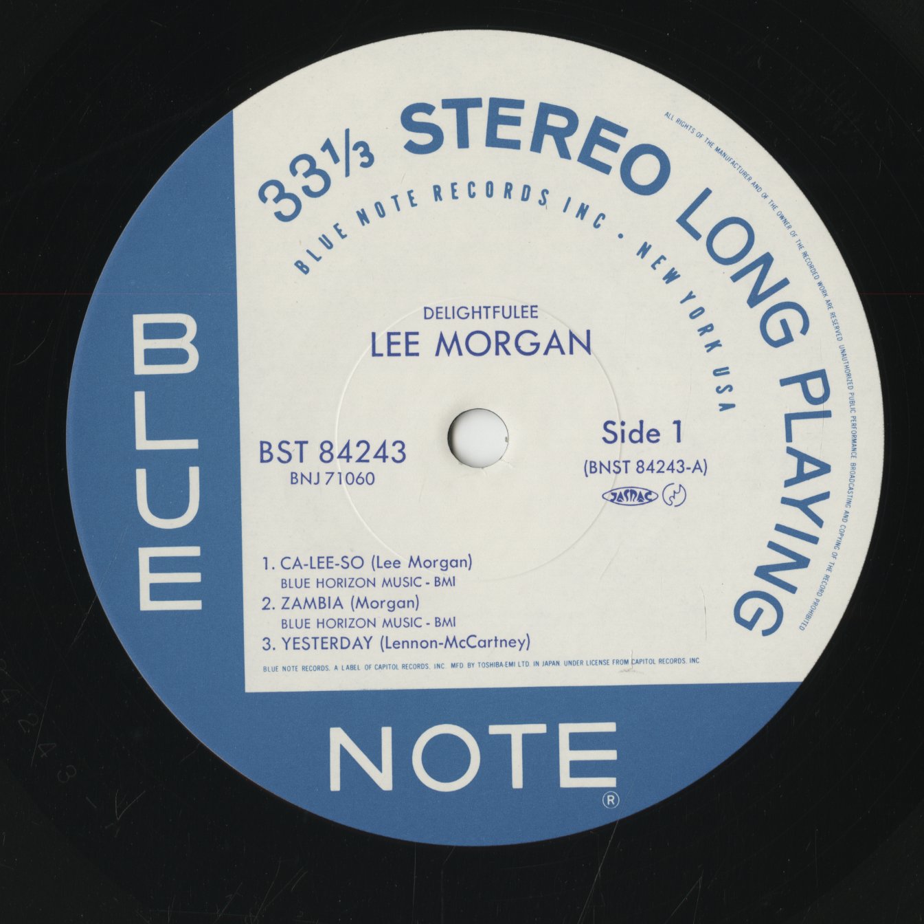 Lee Morgan / リー・モーガン / Delightfulee (BNJ 71060)