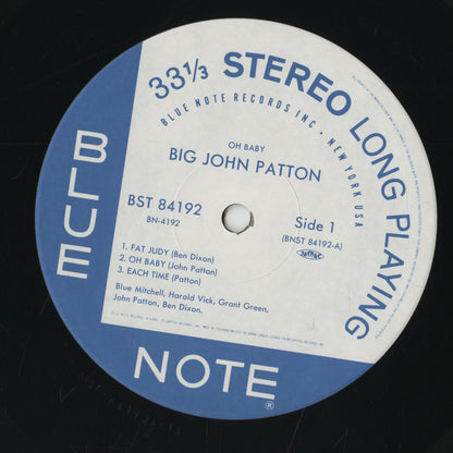 Big John Patton - Oh Baby! (BN 4192) LP 1993 JPN Blue Note｜中古LP