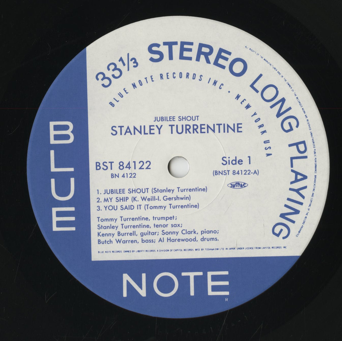 Stanley Turrentine / スタンリー・タレンタイン / Jubilee Shouts (BN 4122)