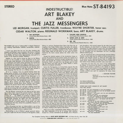 Art Blakey / アート・ブレイキー / Indestructible! (BNJ 71091)