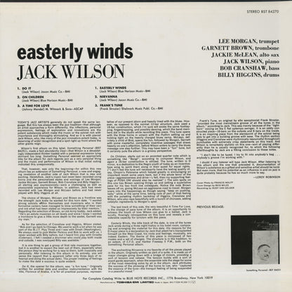 Jack Wilson / ジャック・ウィルソン / Easterly Winds (BNJ 71038)