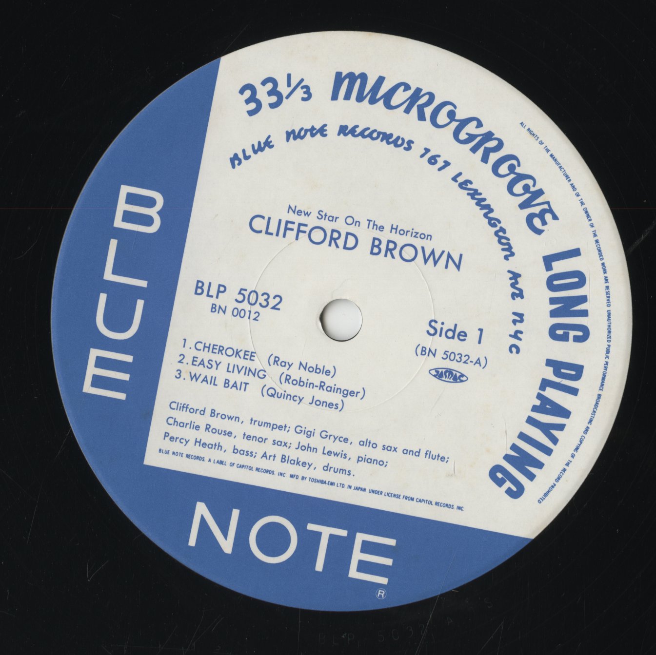 Clifford Brown - New Star On The Horizon (BN 0012) LP 1991 JPN Blue Note｜中古LP
