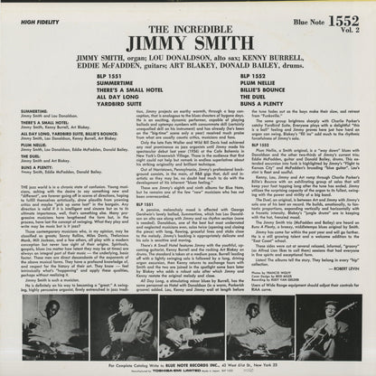 Jimmy Smith / ジミー・スミス / At The Organ Volume 2 (BLP 1552)