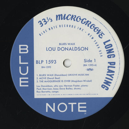 Lou Donaldson - Blues Walk (BN 1593) LP 1994 JPN Blue Note｜中古LP