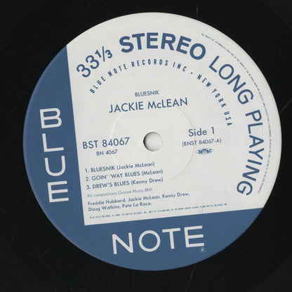 Jackie McLean - Bluesnik (BN 4067) LP 1991 JPN Blue Note｜中古LP