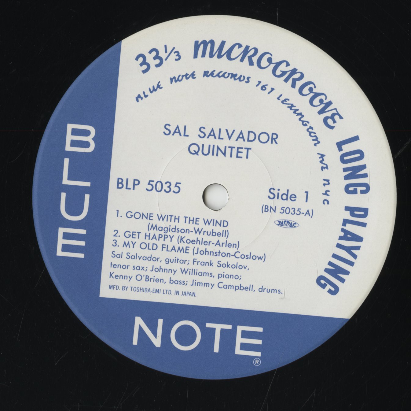 Sal Salvador - Sal Salvador Quintet (BN-5035) 1995 JPN Blue Note｜中古LP