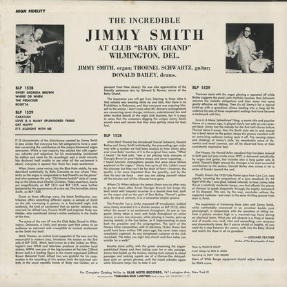 Jimmy Smith - At Club Baby Grand Wilmington Delaware (BN 1528) LP 1983 JPN Blue Note｜中古LP